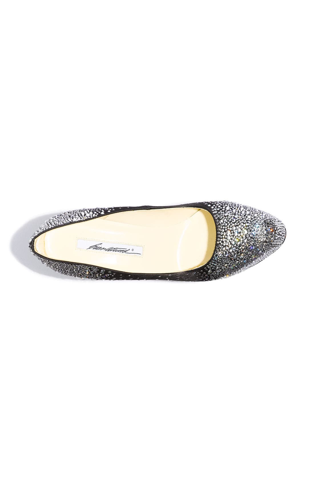 Swarovski Crystal Embellished Silk Pump, Alternate, color, BLACK