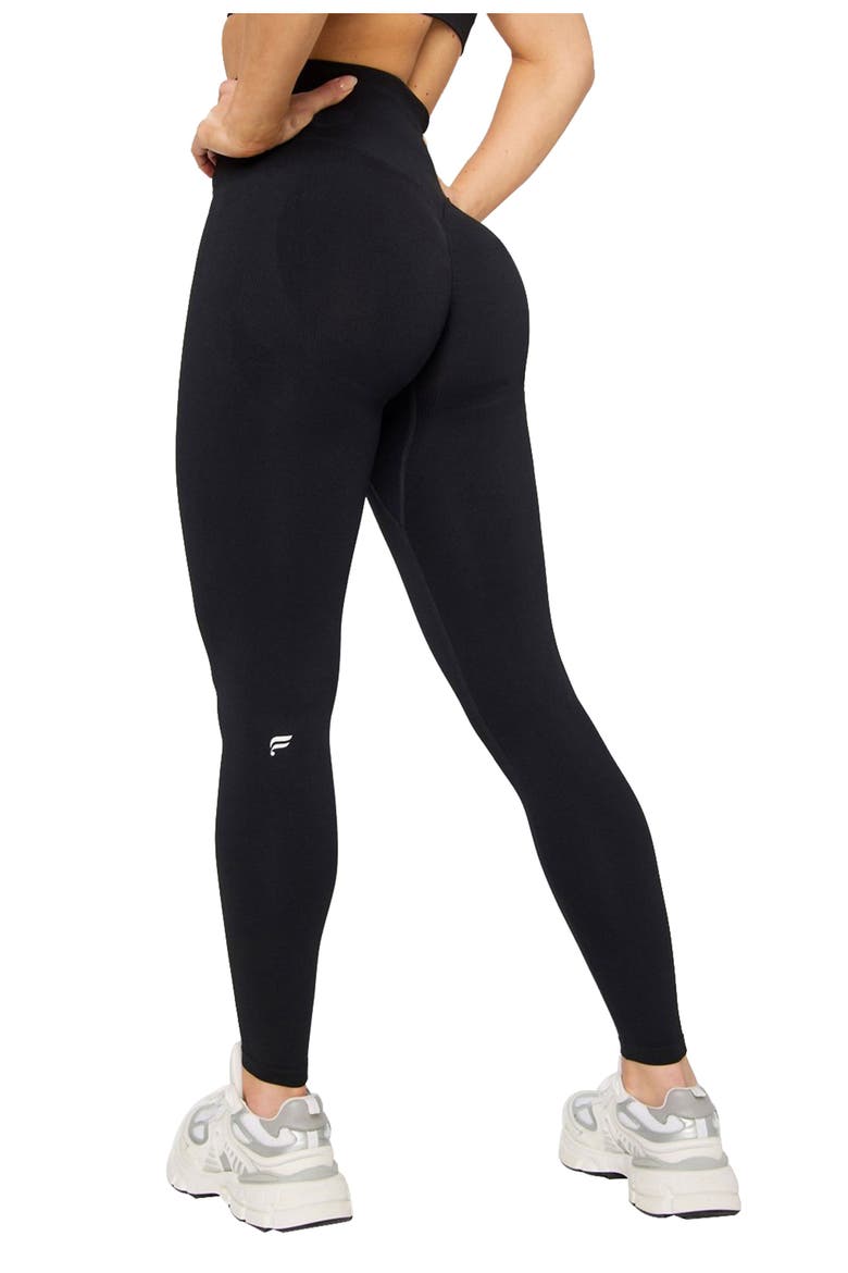 Seamless Scrunch High-Waisted Legging, Main, color, Black