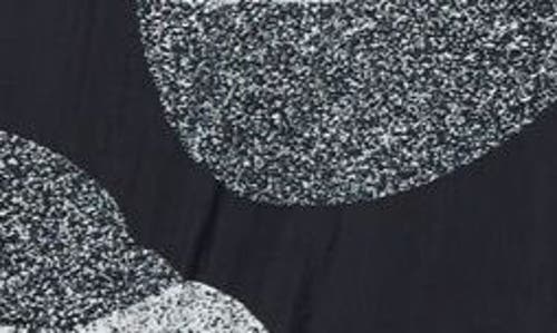 Marimekko Silmu Unikko Floral Insulated Coat In Black Grey