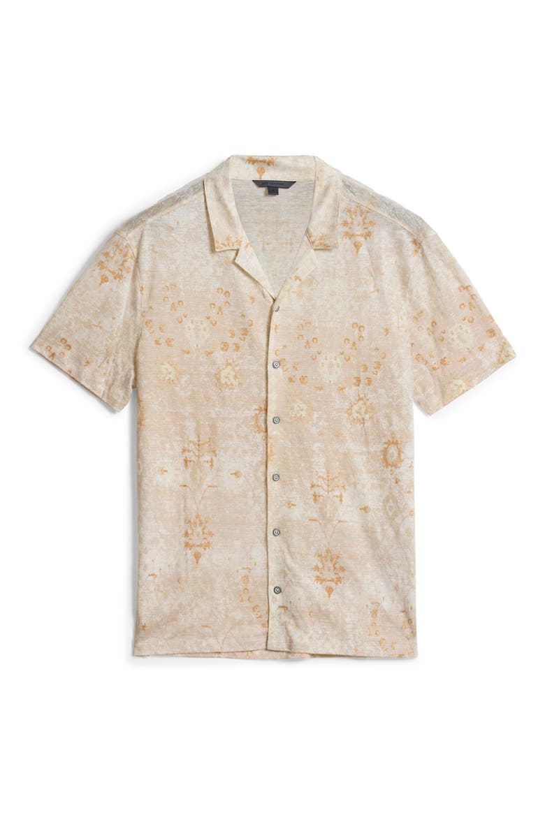 Espino Organic Linen Knit Camp Shirt, Alternate, color, DEW GREY