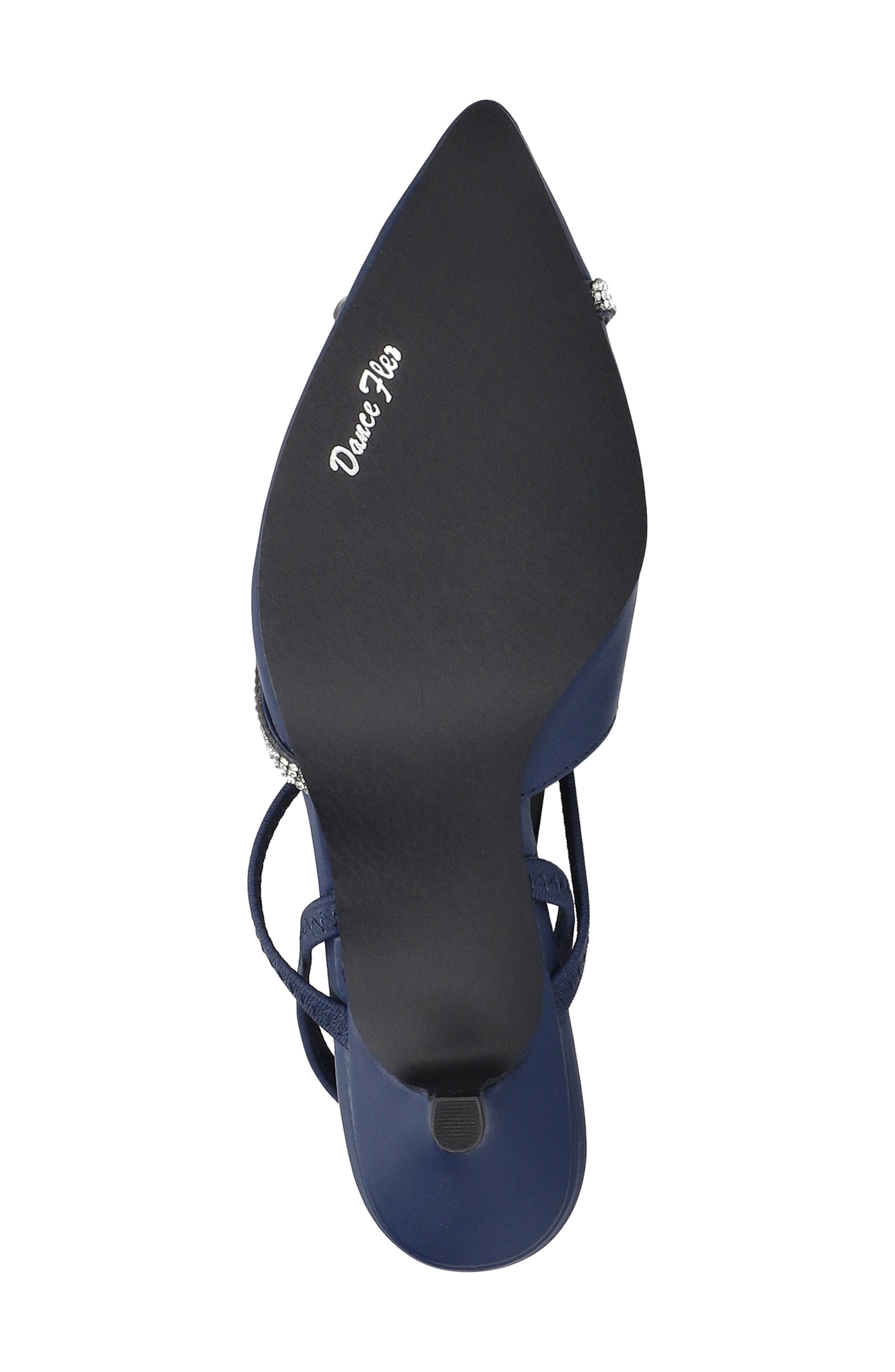 Unna Kitten Heel Pump, Alternate, color, NAVY SATIN WITH STONES
