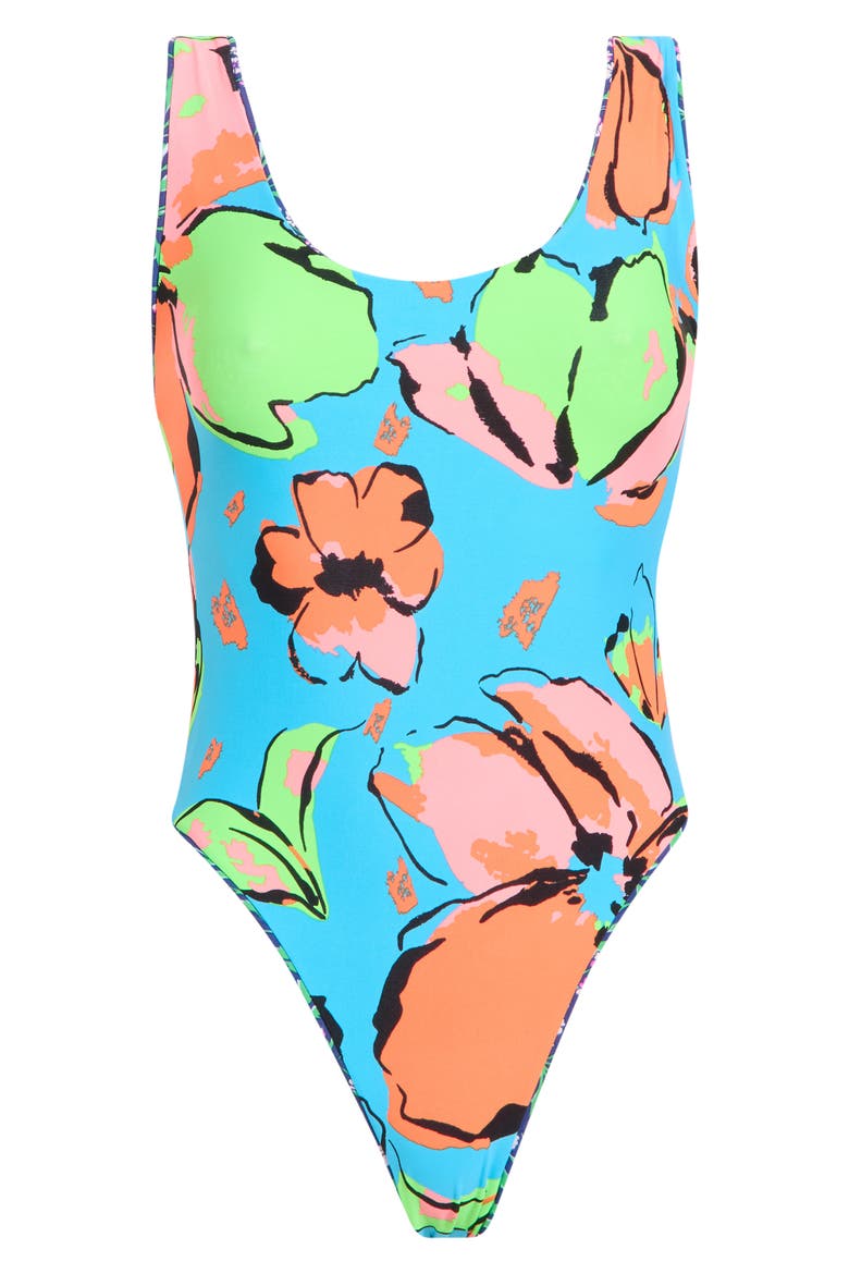 Claire Reversible One-Piece Swimsuit, Alternate, color, BLUE