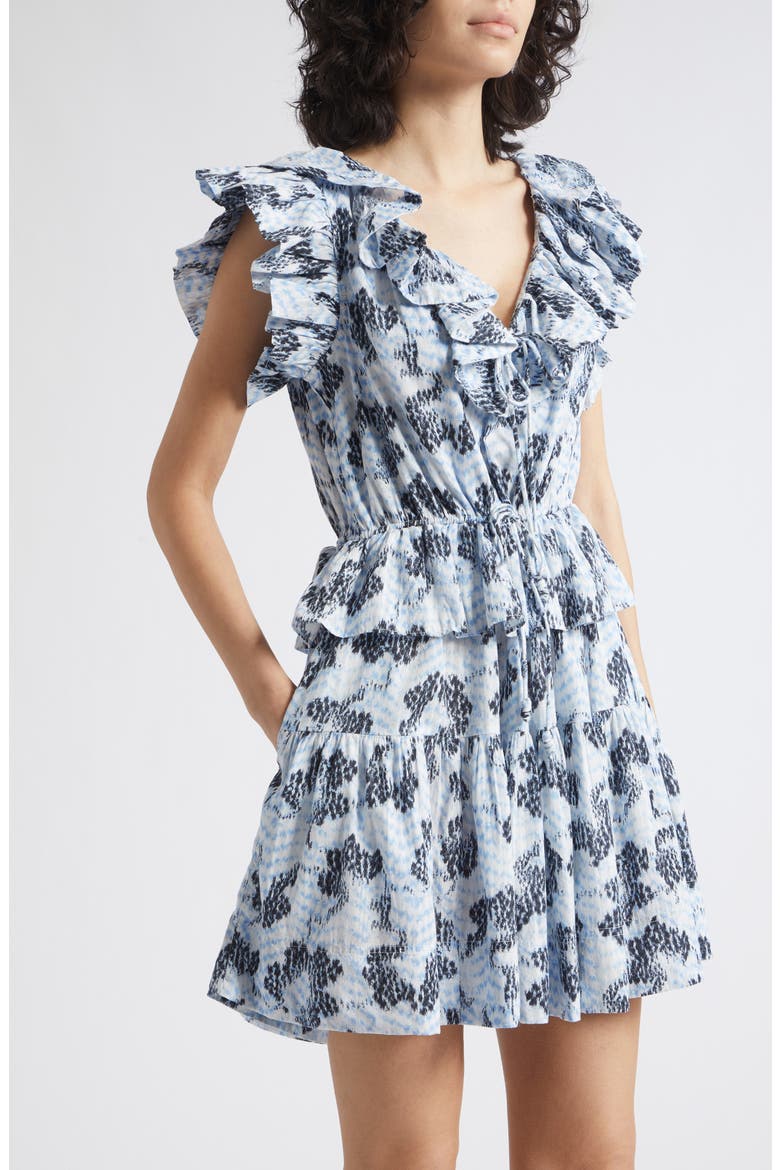 Celie Abstract Print Minidress, Alternate, color, CIEL