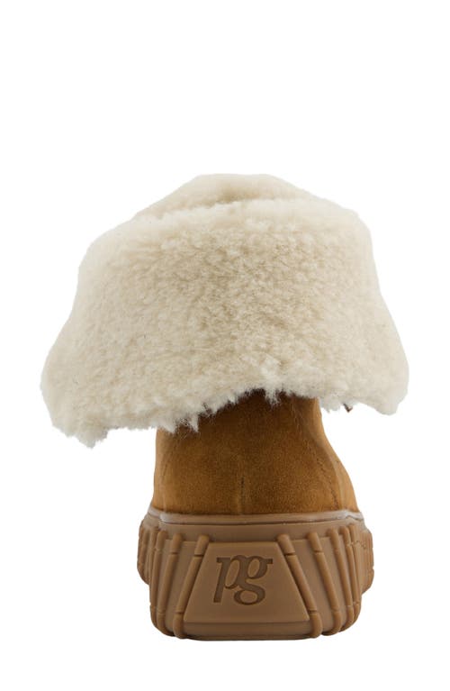Paul Green Cozy Wool Lined Sneaker In Brown