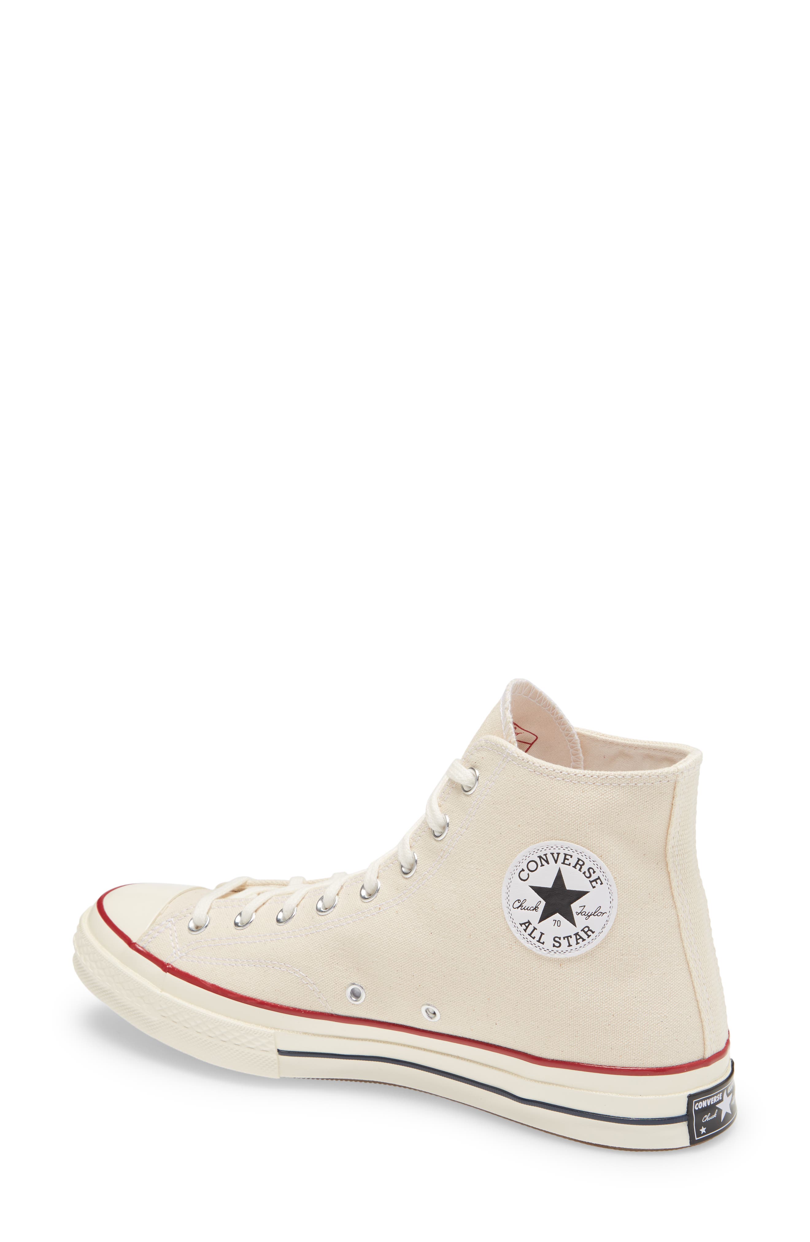 Converse Chuck Taylor<sup>®</sup> All Star<sup>®</sup> 70 High Top Sneaker, Alternate, color, Parchment/Garnet/Egret