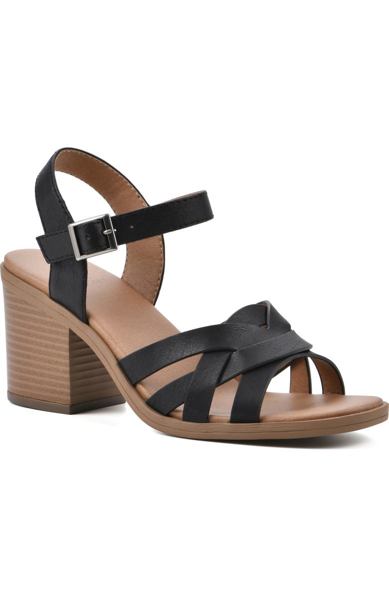 White Mountain Footwear Bergen Block Heel Sandal, Main, color,
