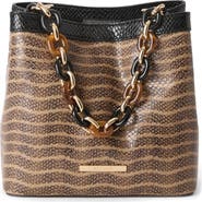 Brahmin Mod Mini Amelia Croc Embossed Leather Crossbody Bag