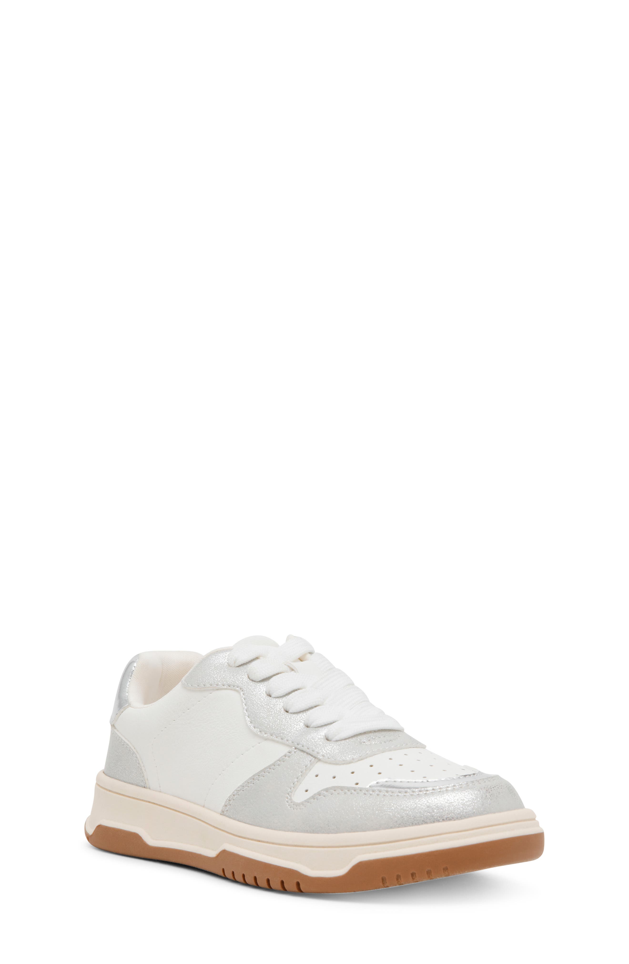 Kids' Pella Sneaker, Main, color, SILVER
