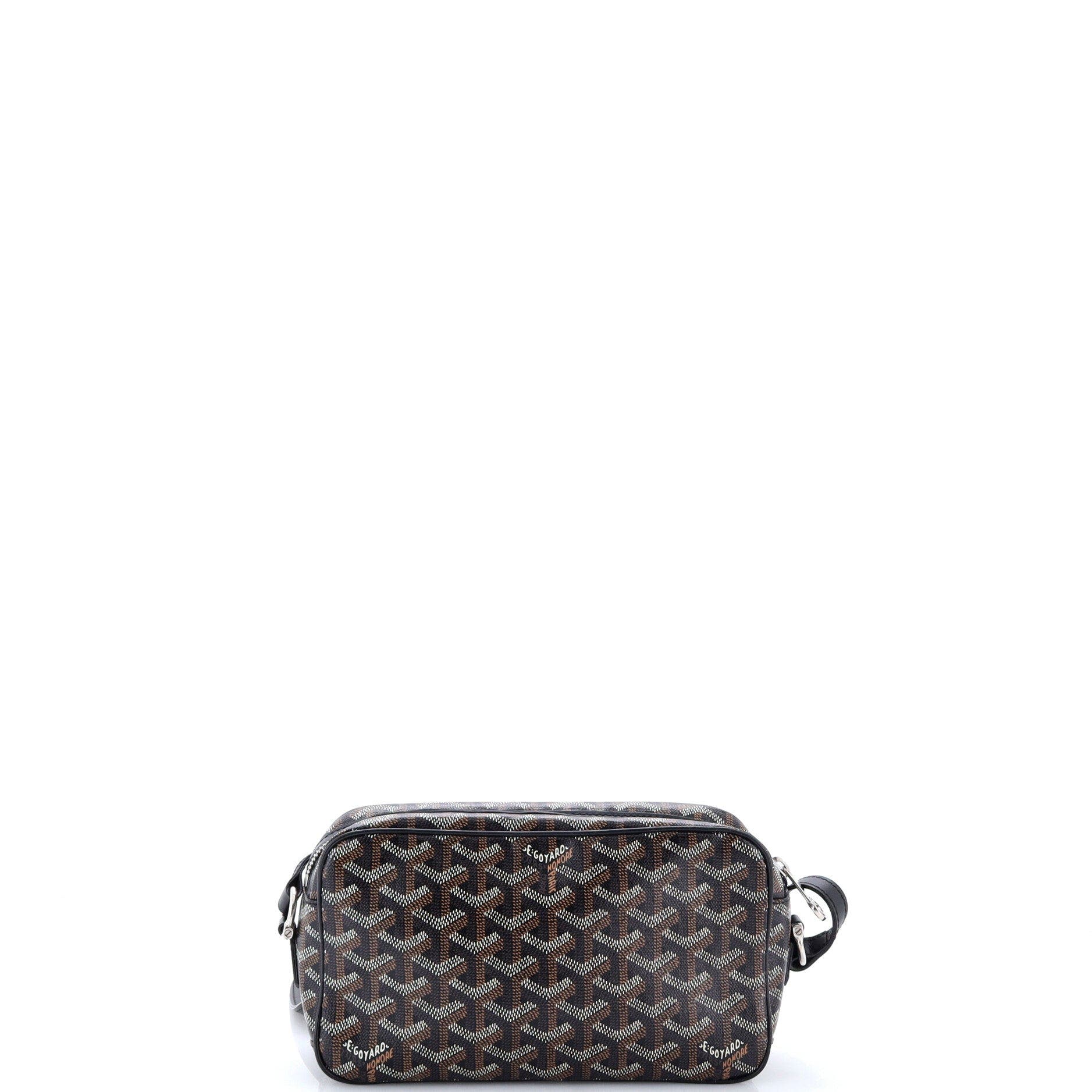 Cap Vert Bag Printed Coated Canvas, Alternate, color, Black