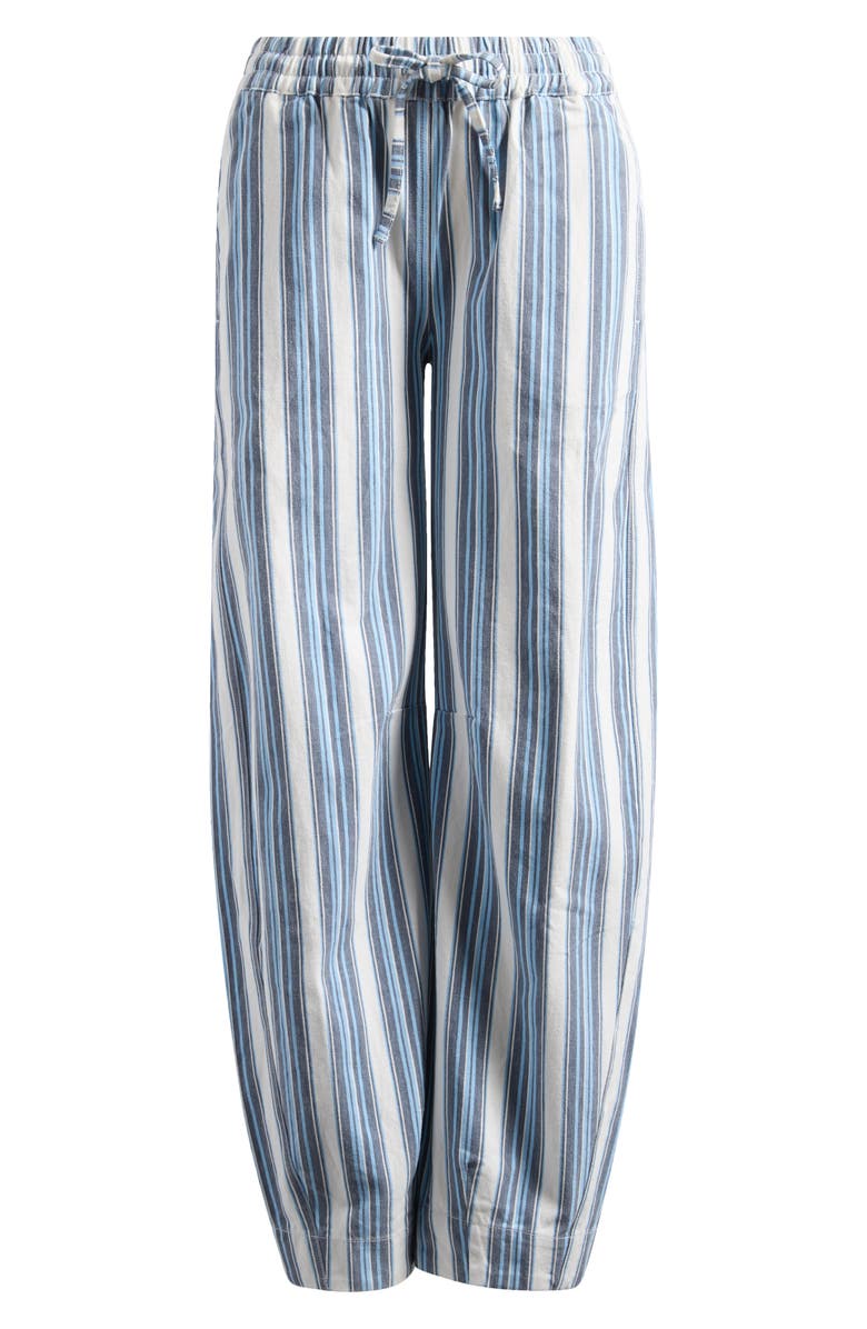 Damson Madder Felix Stripe Organic Cotton Drawstring Jeans, Alternate, color, Blue