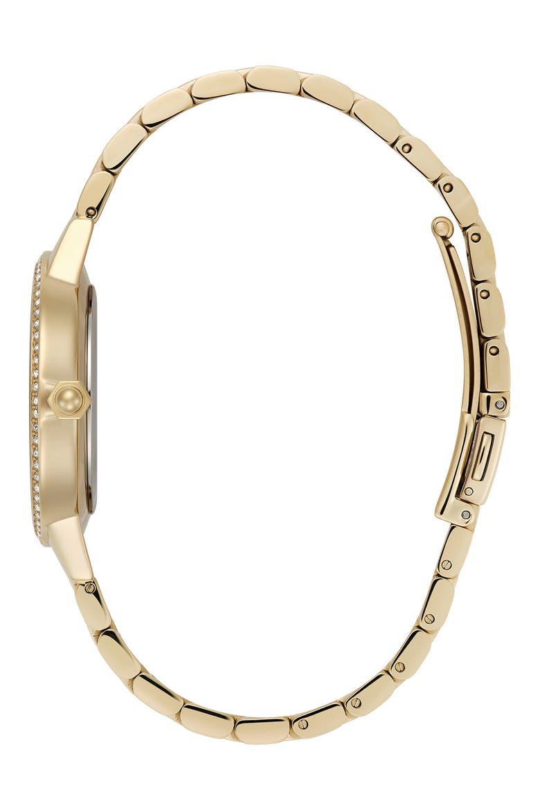 Captivate Mother-of-Pearl & Crystal Bracelet Watch, 34mm, Alternate, color, MOP/ GOLD