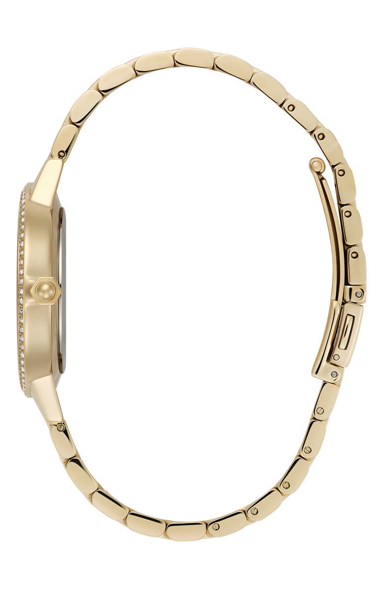 Olivia Burton Captivate Mother-of-Pearl & Crystal Bracelet Watch, 34mm, Alternate, color, Mop/ Gold