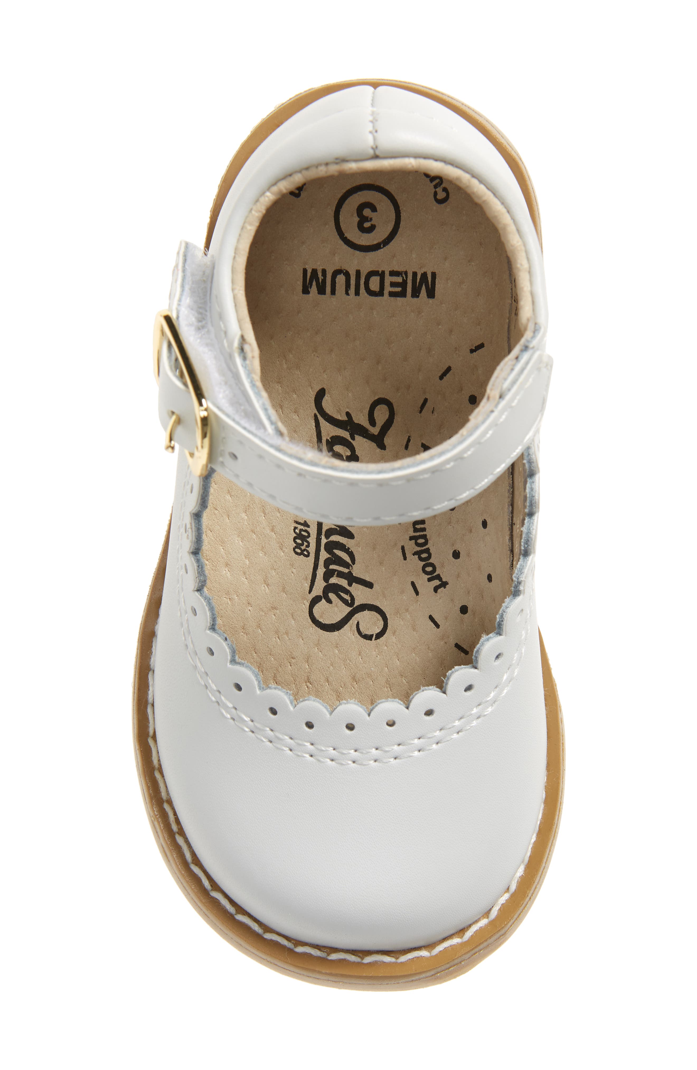 Footmates Allie Mary Jane, Alternate, color, White