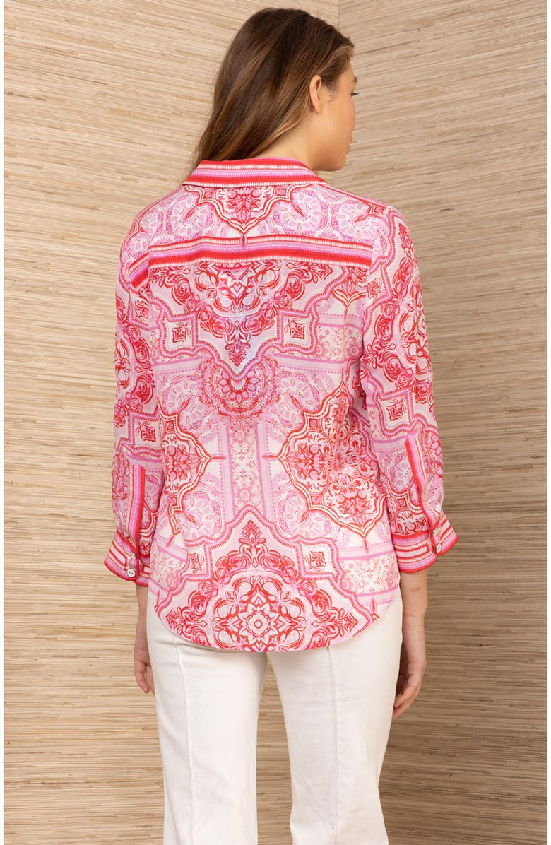 Hale Bob Fianna Silk Top, Alternate, color, Red