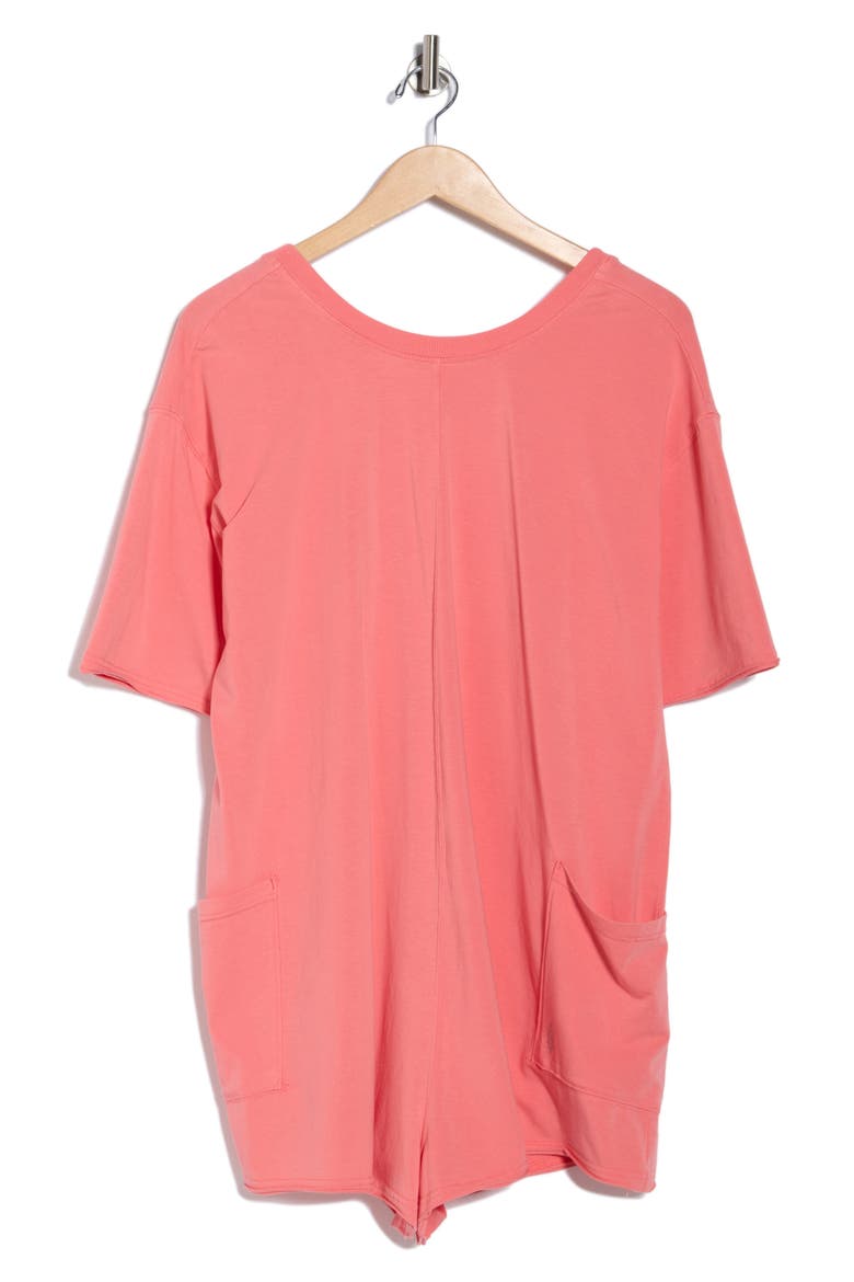 FP Movement Hot Shot Tee Romper, Alternate, color, HIBISCUS