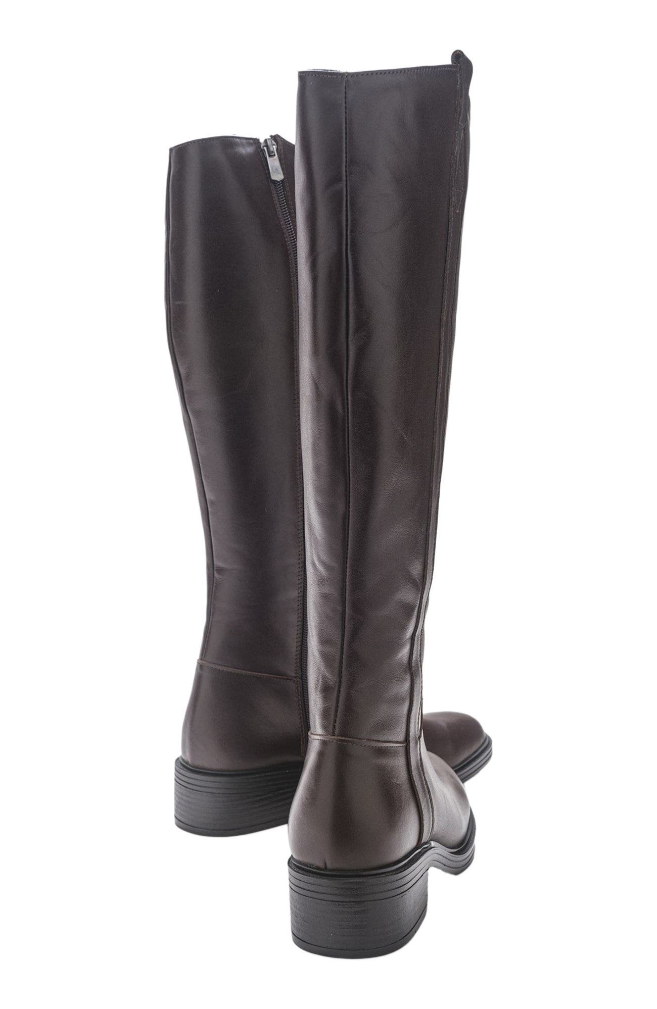 Acro Leather Boot, Alternate, color, Brown Leather