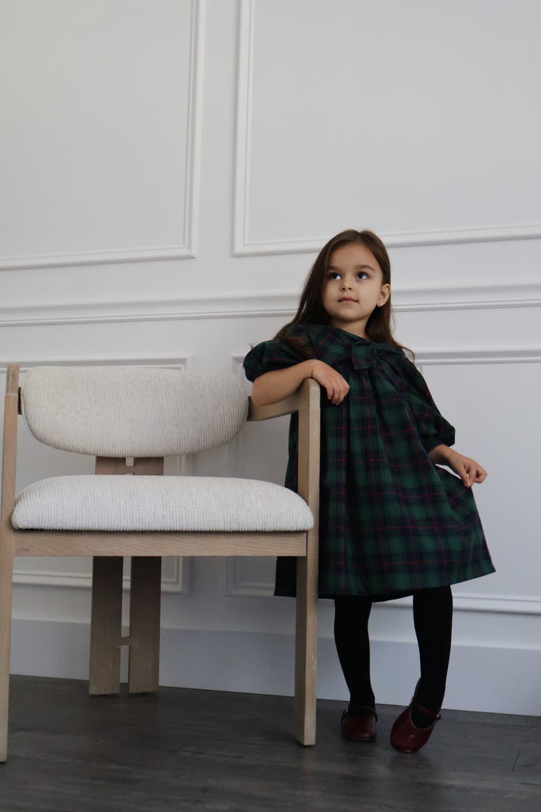 Rosemoor Dress, Alternate, color, Green Tartan