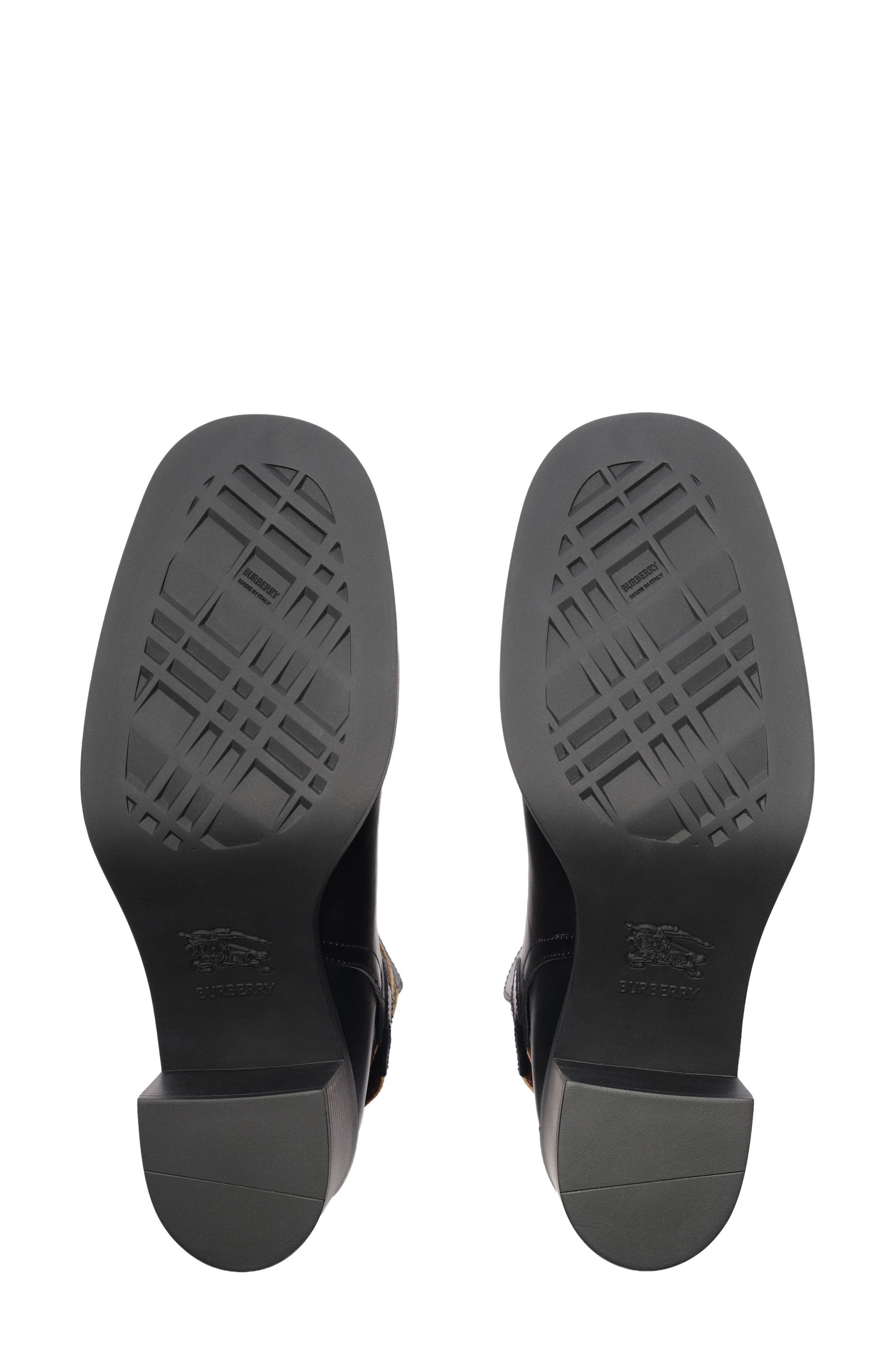 Burberry Huntley Belted Bootie, Alternate, color, Black