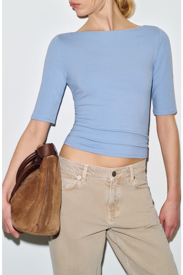 Santino Knit Top, Main, color, SKYLINE