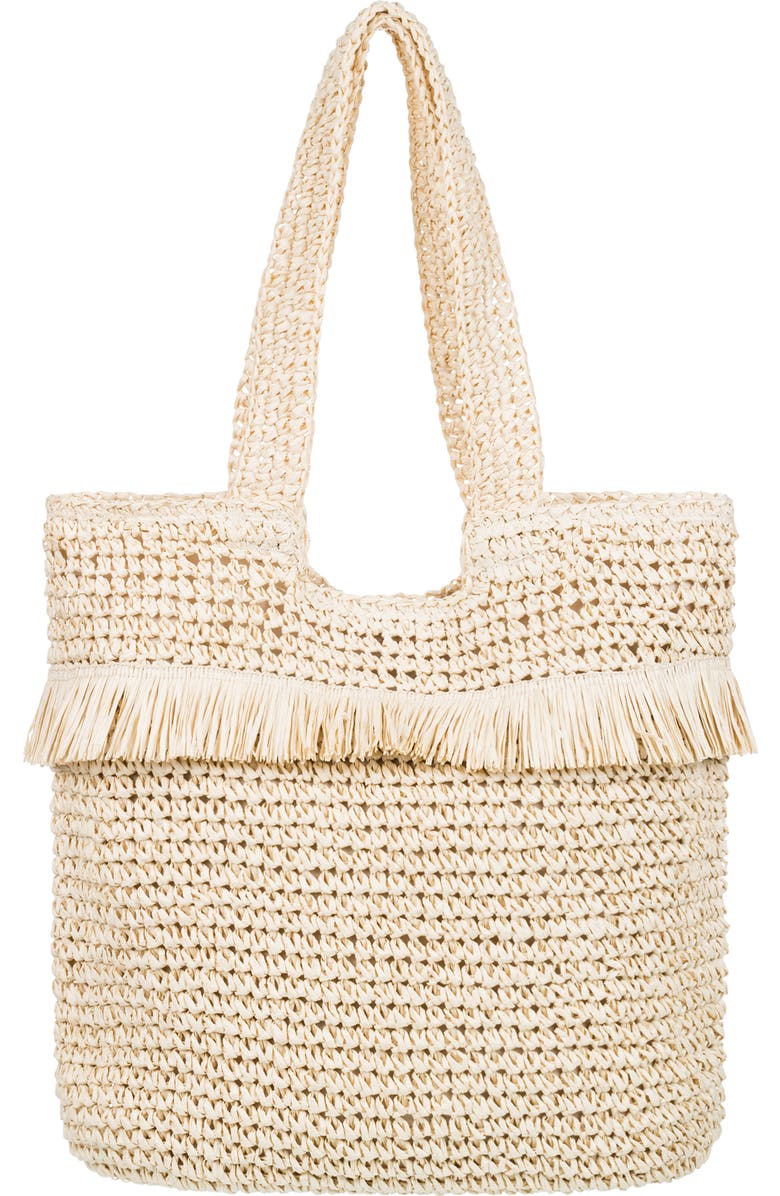 Roxy Jungle Jack Straw Tote, Alternate, color,