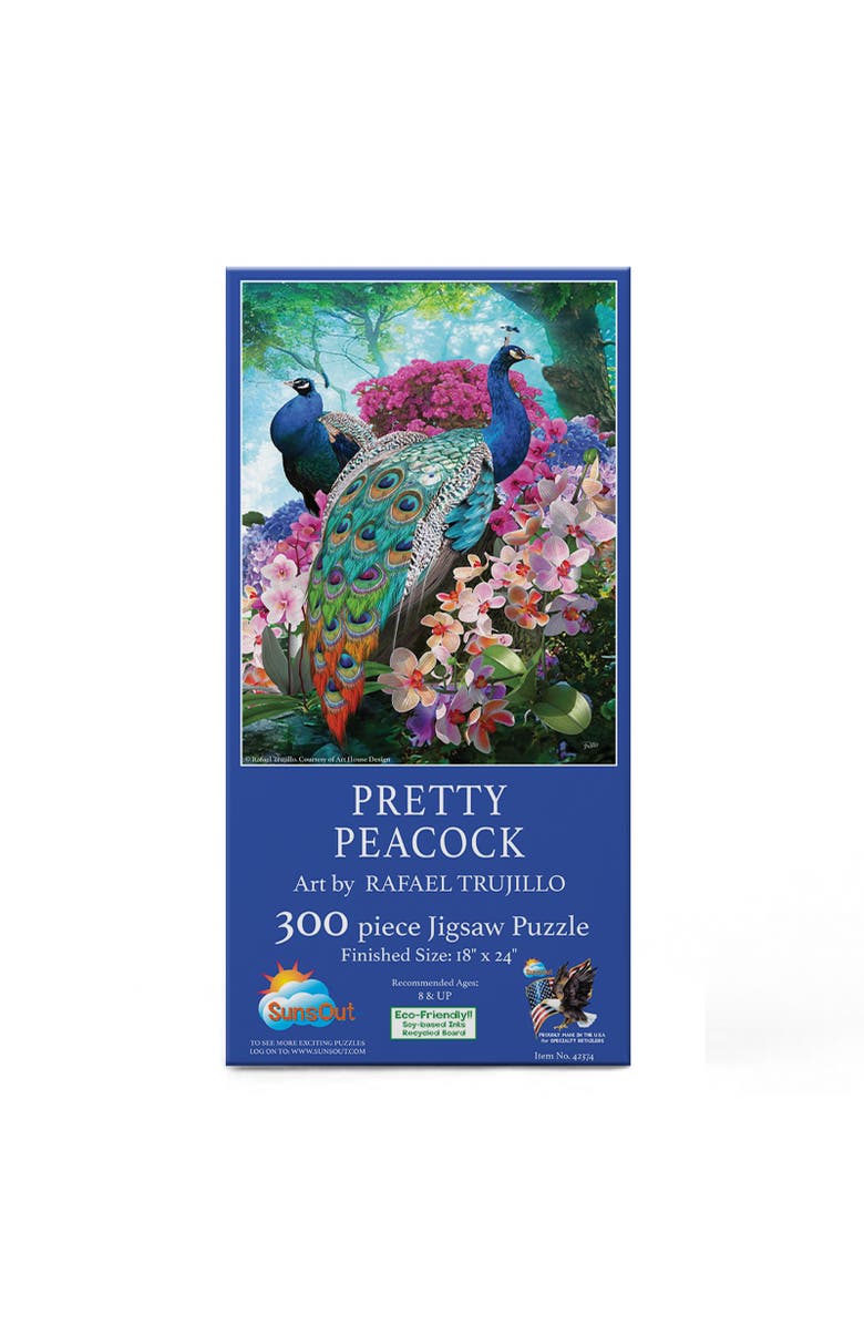 Sunsout Pretty Peacock 300 piece Jigsaw Puzzle for Adults, Alternate, color, Multicolor