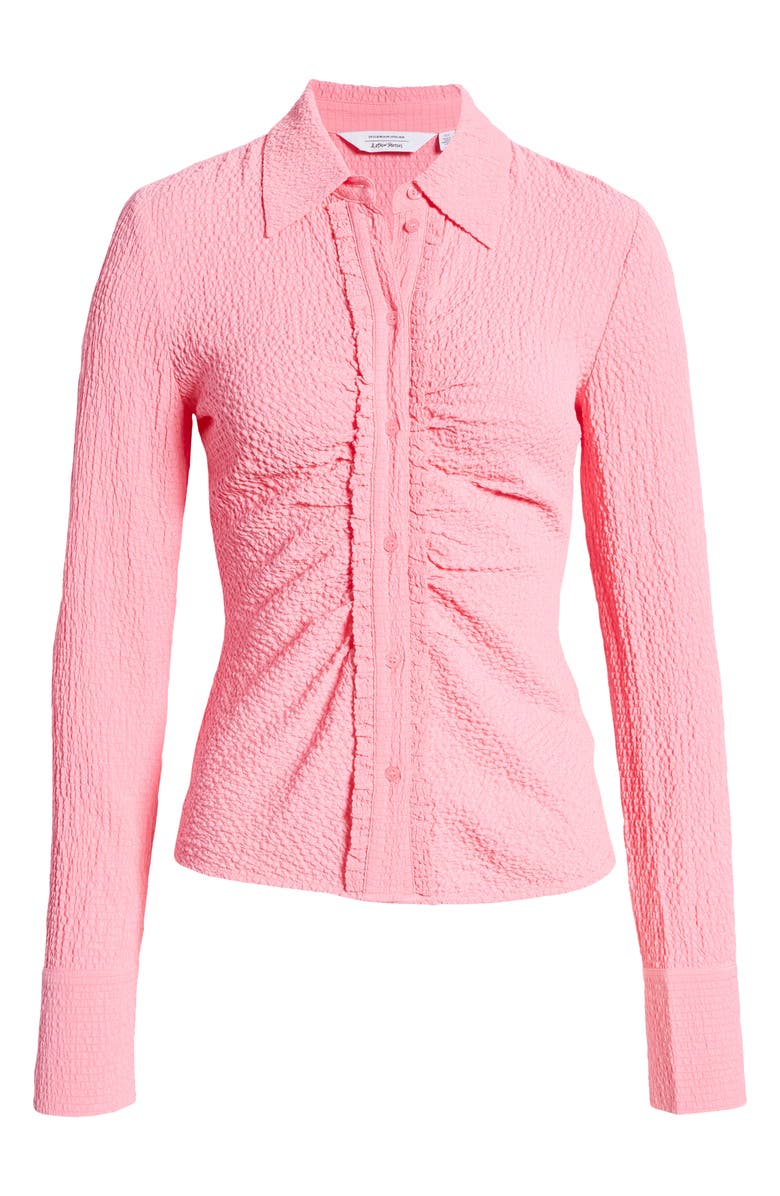 & Other Stories Textured Frill Placket Blouse, Alternate, color,