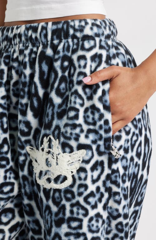 Boys Lie Once A Cheetah Alex Sweatpants In Blue