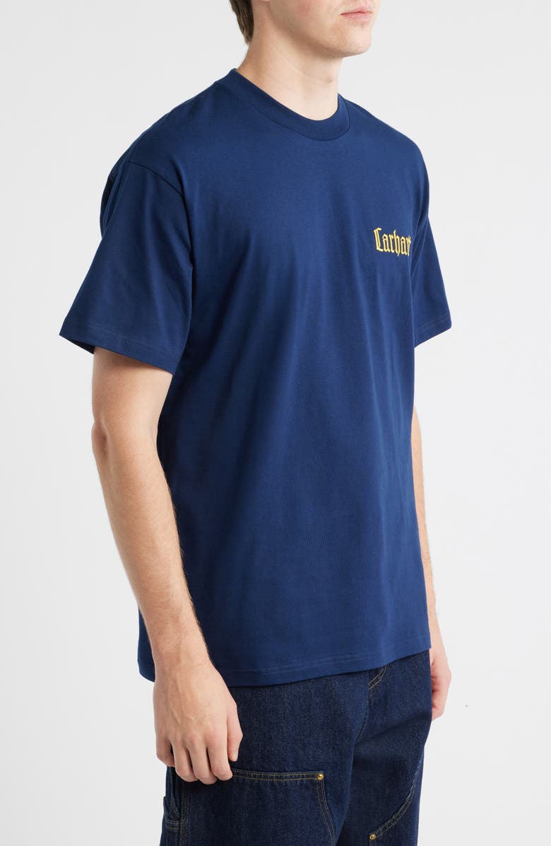 Carhartt Work In Progress Schooling Cotton Graphic T-Shirt, Alternate, color, Jupiter