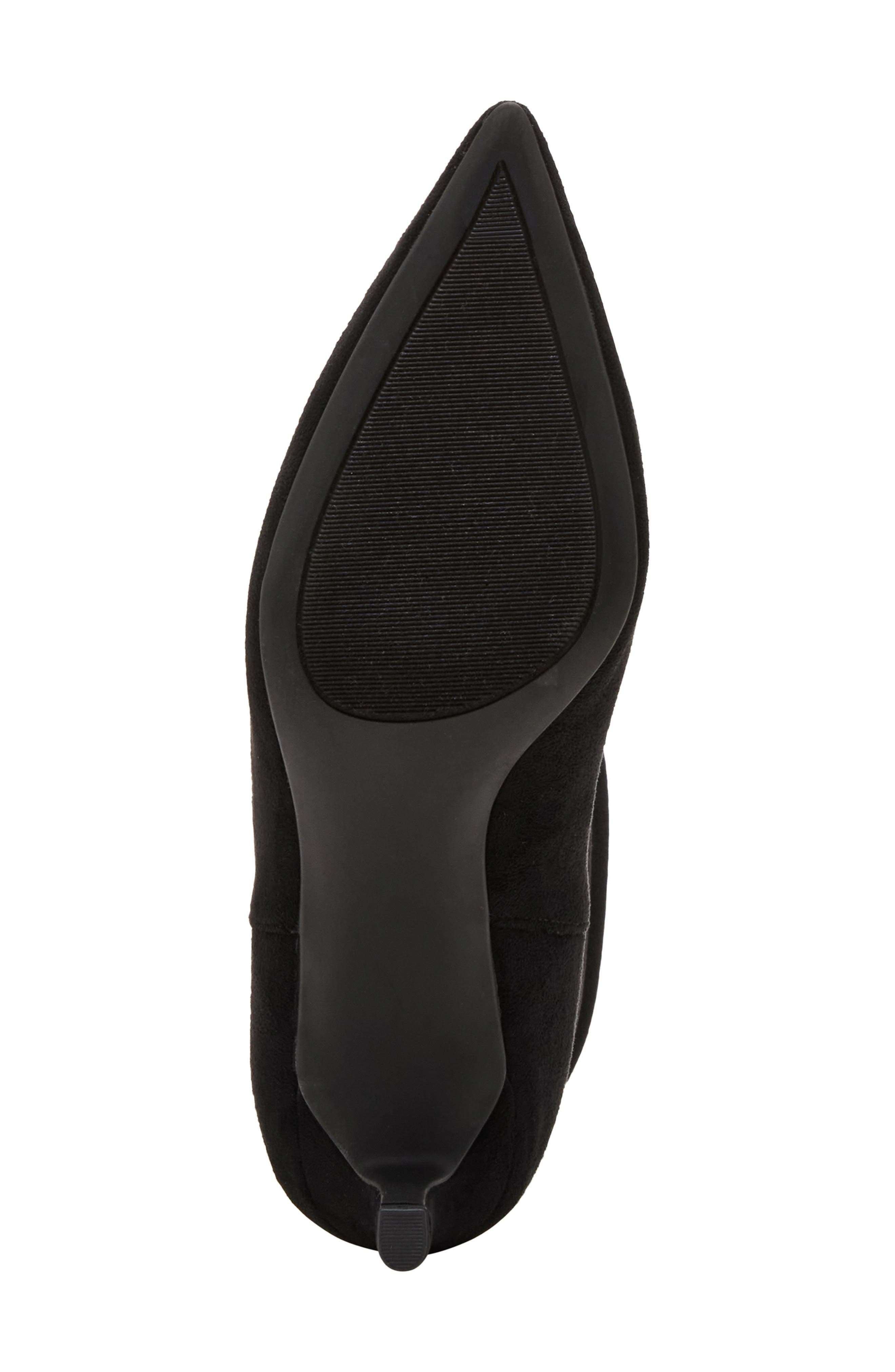 Collette Ruched Boot, Alternate, color, BLACK FAB