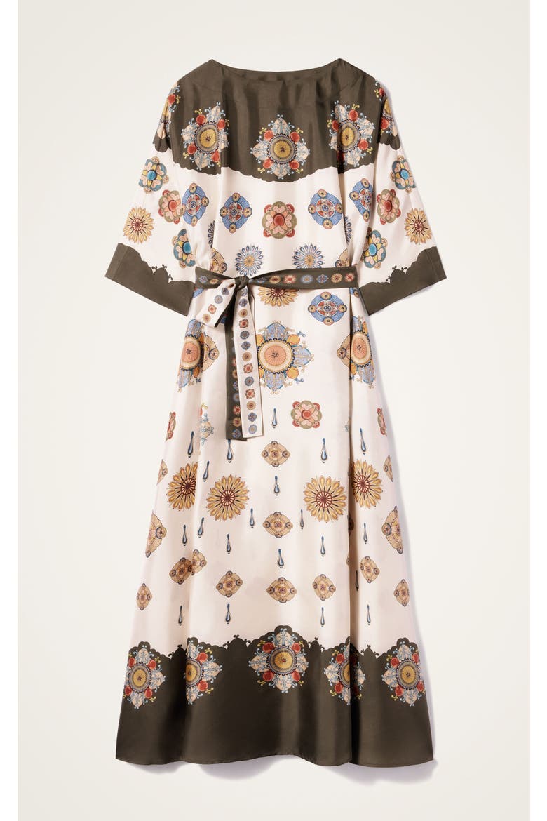 Muumuu Dress Round Neck Placée, Alternate, color, Nucleus Placée Off White