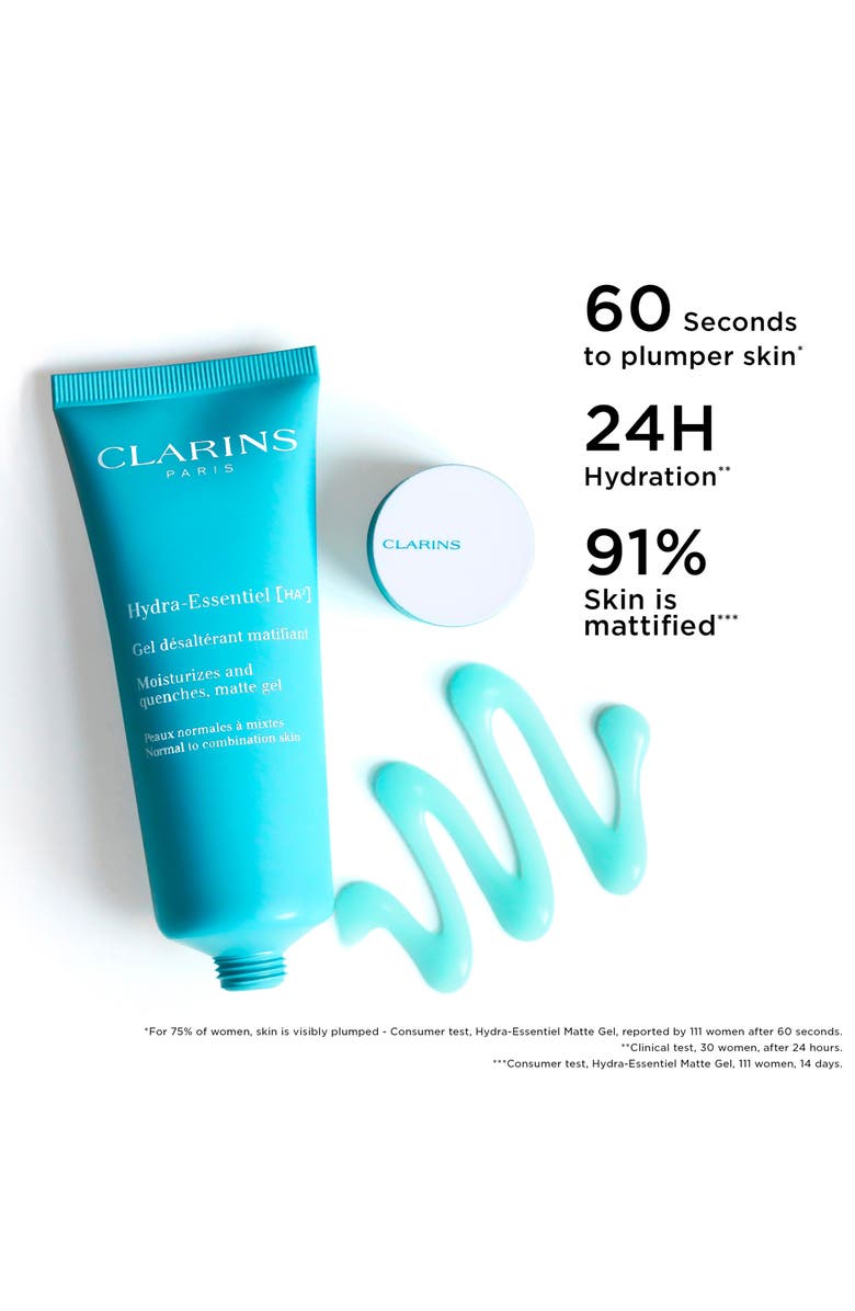 Clarins Hydra Essentiel Matte Gel Moisturizer with Double Hyaluronic Acid, Alternate, color,