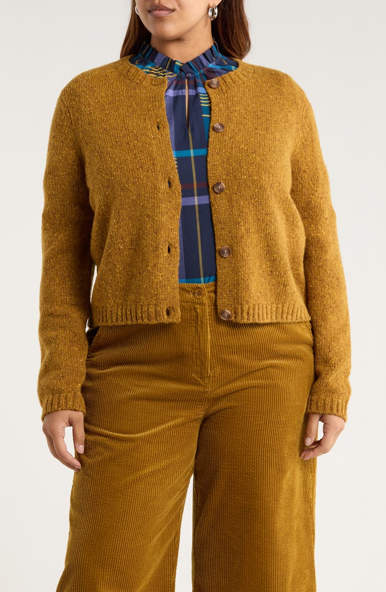 Seasalt Cornwall Dawson Pick Merino Wool Blend Cardigan, Main, color, Marshland