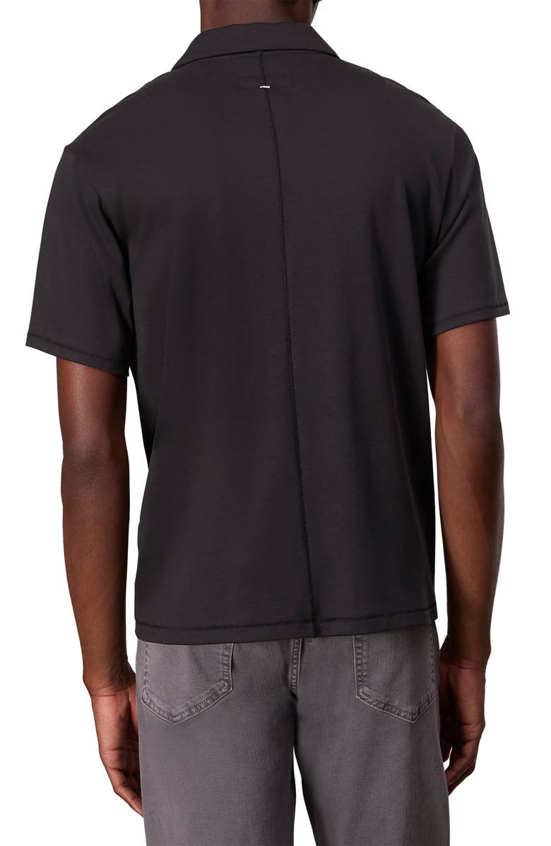 rag & bone Pure Pima Polo, Main, color, Black
