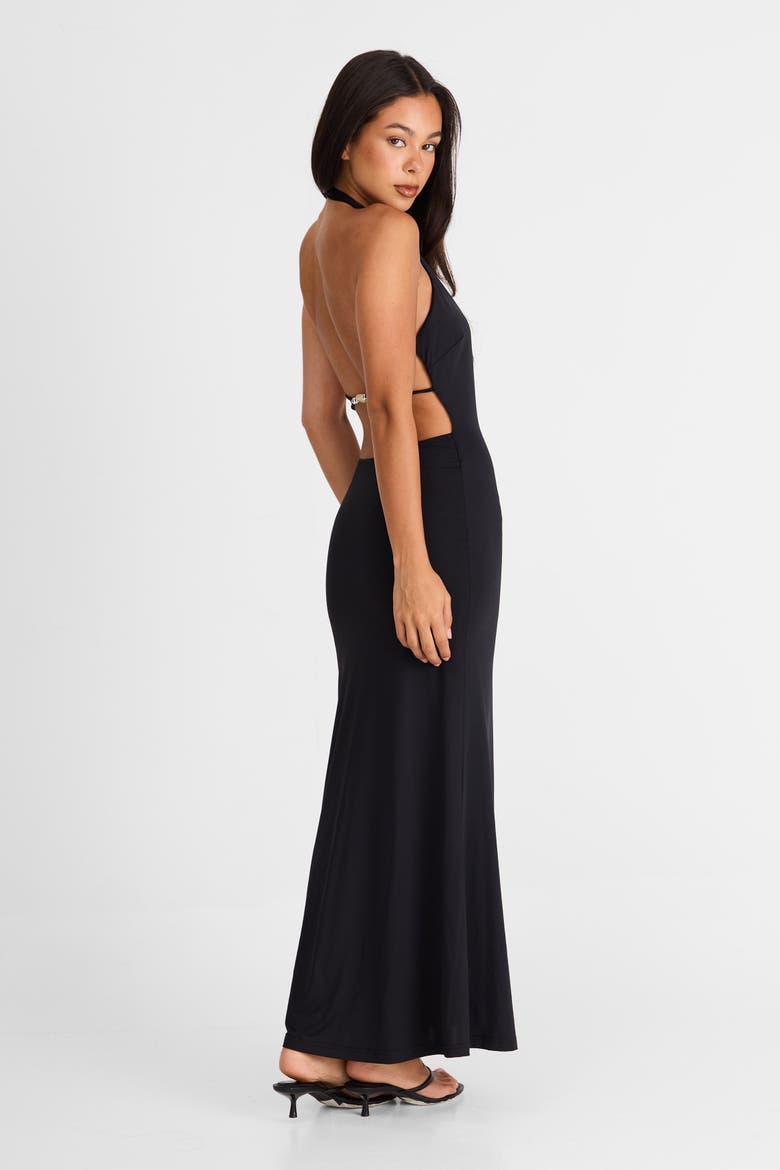 Solene Maxi Dress, Alternate, color, Black