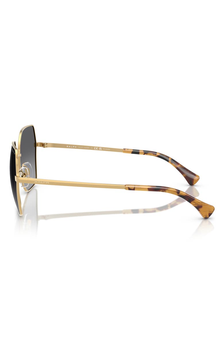 RALPH 58mm Polarized Gradient Square Sunglasses, Alternate, color,