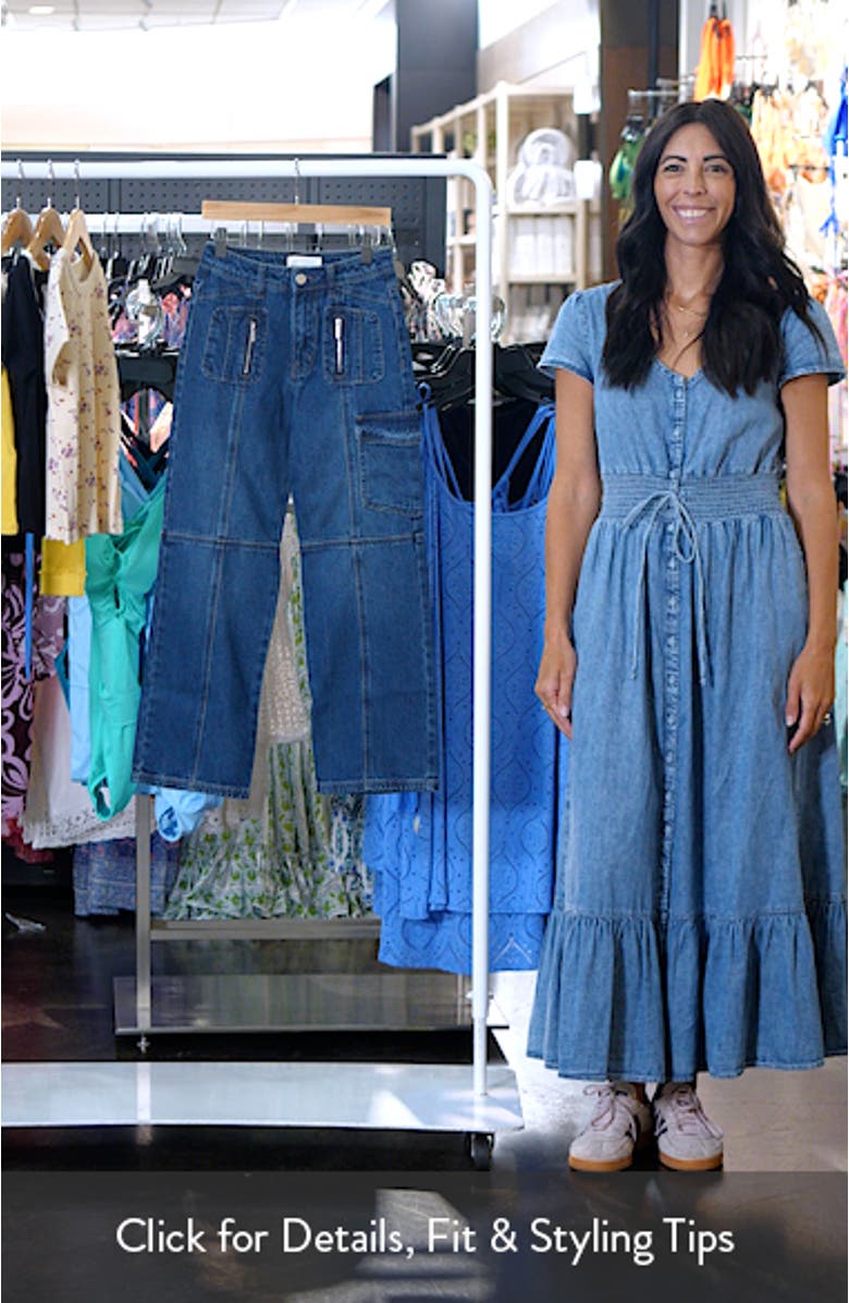 Kids' Paneled Wide Leg Jeans, sales video thumbnail