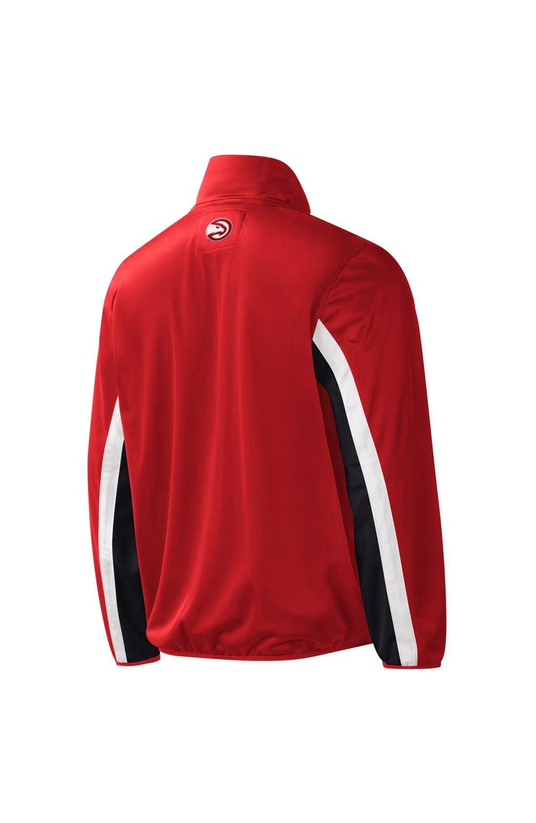 G-III SPORTS BY CARL BANKS Men's G-III Sports by Carl Banks Red Atlanta Hawks Contender Wordmark Full-Zip Track Jacket, Alternate, color, Red