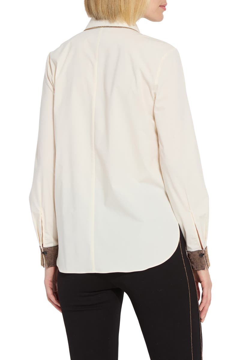 Lysse Jamie Micro Beaded Shirt, Alternate, color, Macadamia