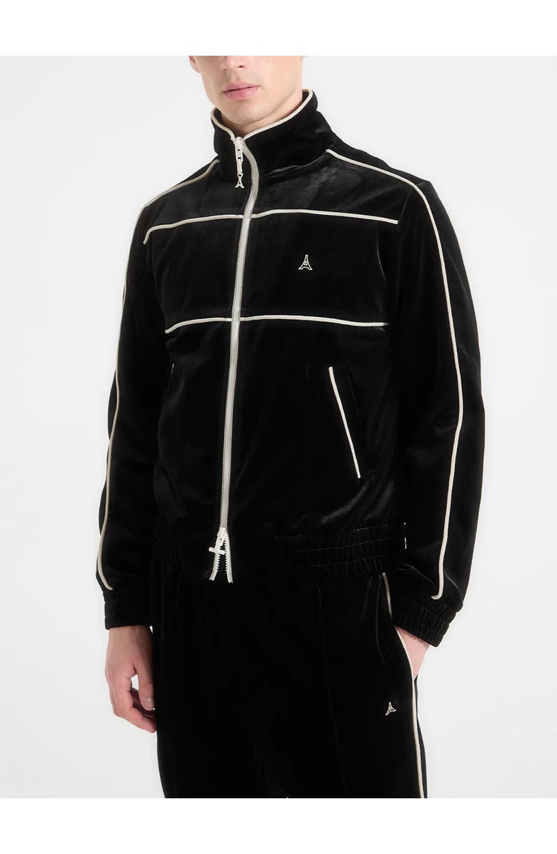 Manière De Voir Eiffel Velour Track Jacket, Alternate, color, 