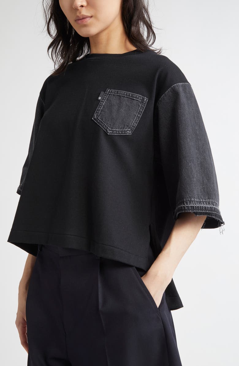Mixed Media Pocket T-Shirt