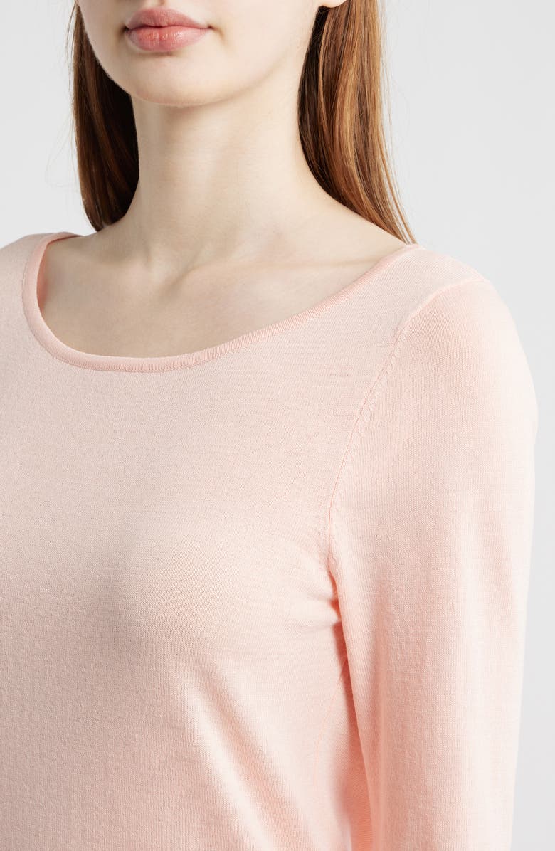 Tahari ASL Boat Neck Sweater, Alternate, color, Slipper Pink