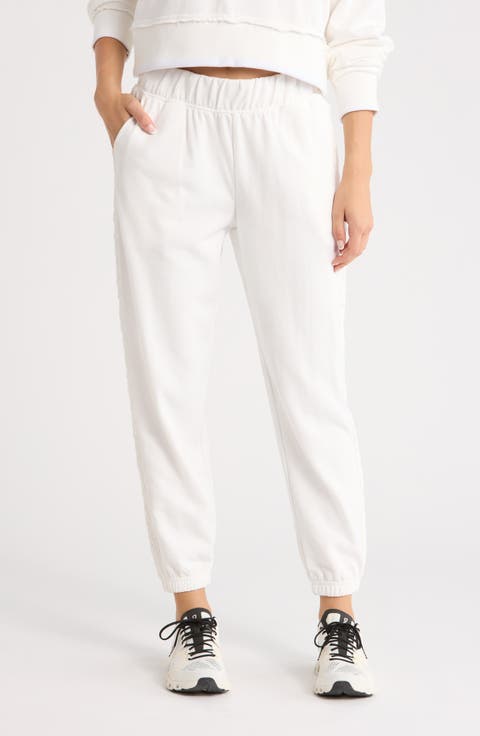 Stone Wash Lace Trim Joggers