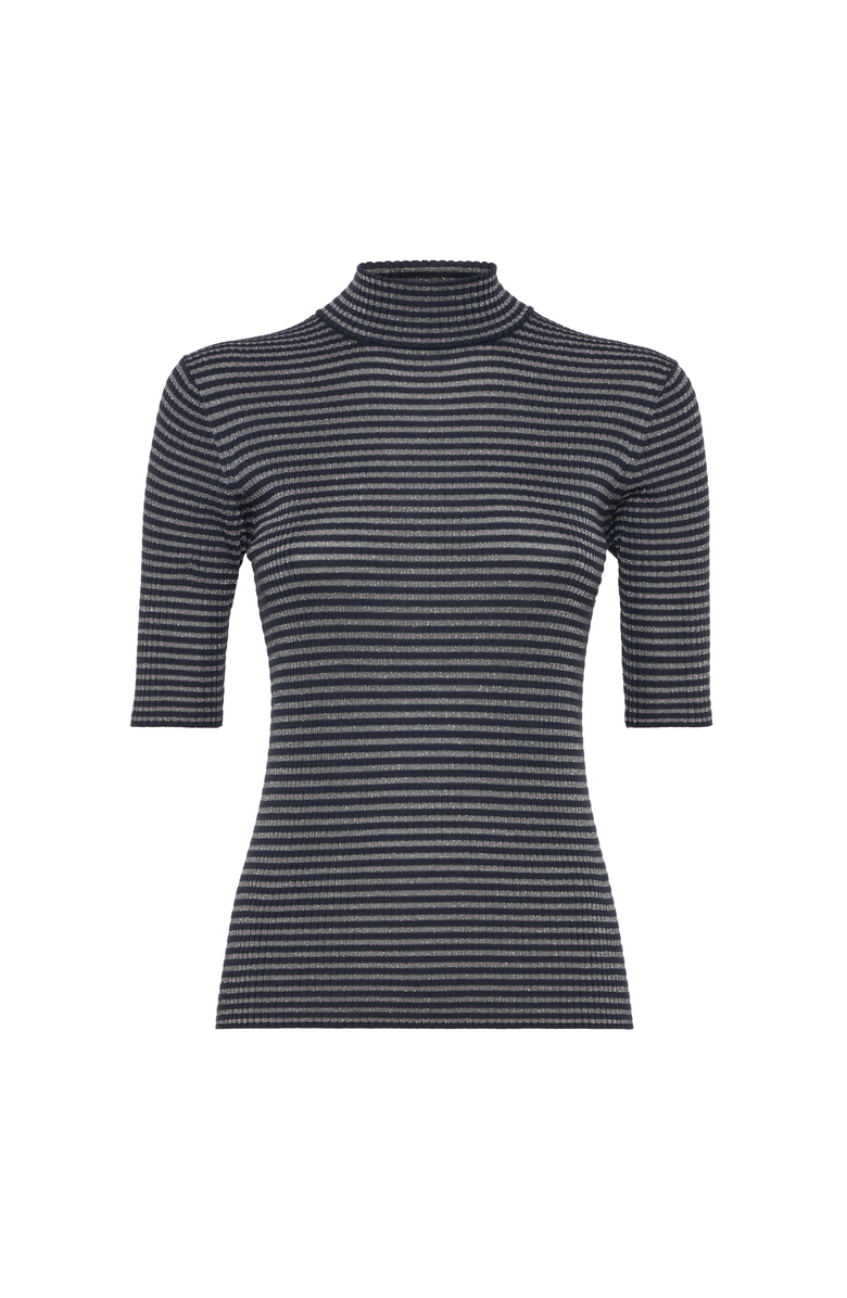 Brunello Cucinelli Striped lightweight sweater, Main, color, Night