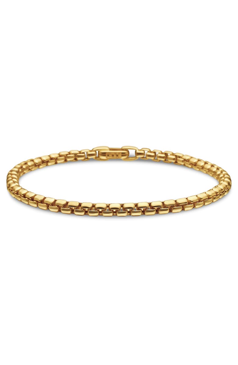 David Yurman Bel Aire Chain Bracelet in 18K Yellow Gold, 4mm, Main, color, Gold