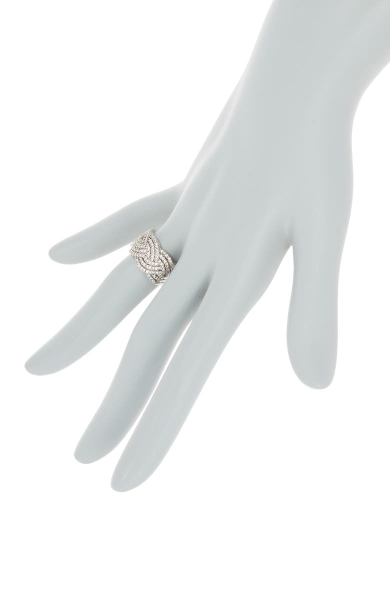 Covet CZ Pavé Rope Band Ring, Alternate, color, 