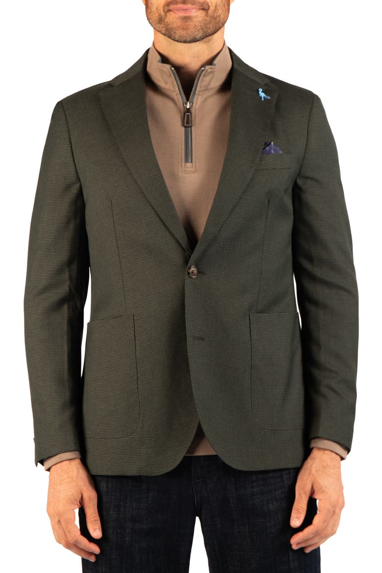 Plaid Sport Coat, Main, color, OLIVE