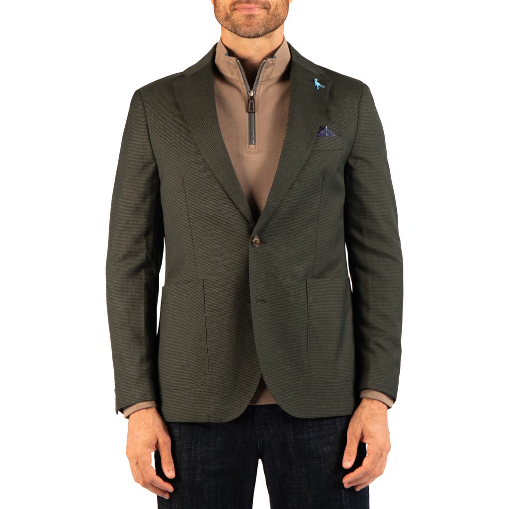 Tailorbyrd Plaid Sport Coat In Olive