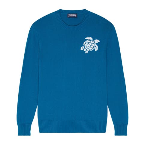 Crewneck Cotton Cashmere Sweater Turtle