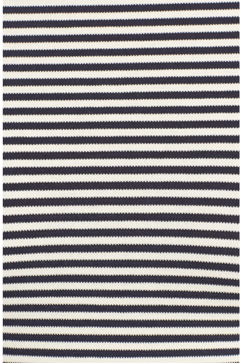 Stripe Button Back Top, Alternate, color, NAVY WAFFLE STRIPE