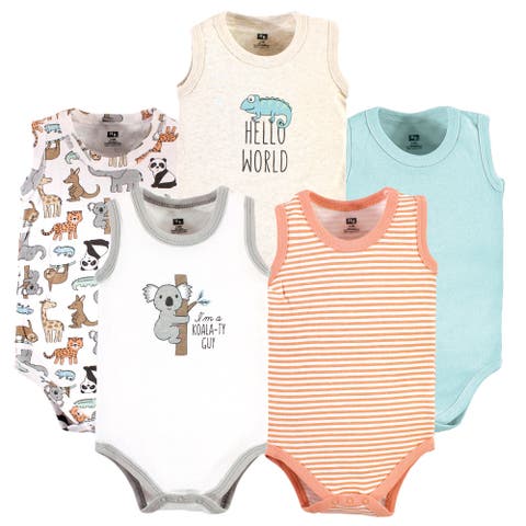 Cotton Tank-Style Bodysuits (Baby)